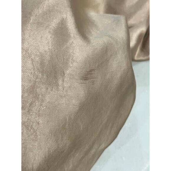 Helmut Lang Champagne Silk Draped Cowl V Neck Sleeveless Racerback Top sz Lg - Picture 5 of 9